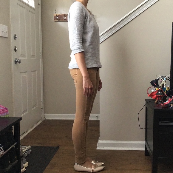 Express Extra Small Heather Gray Baseball Tee with Floral Crochet Back - Picture 12 of 12